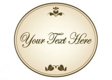 Wedding Sign - Beige Oval