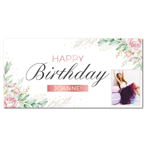 Birthday Banner - Flowers
