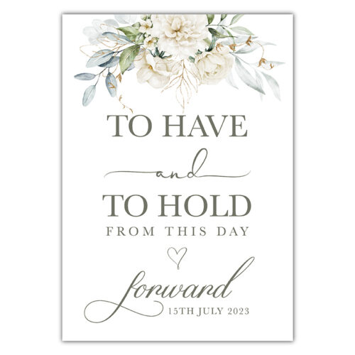 Have & Hold Sign - Ivory