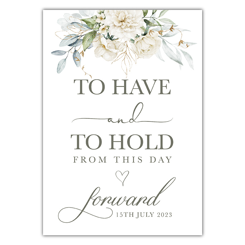 Have & Hold Sign - Ivory