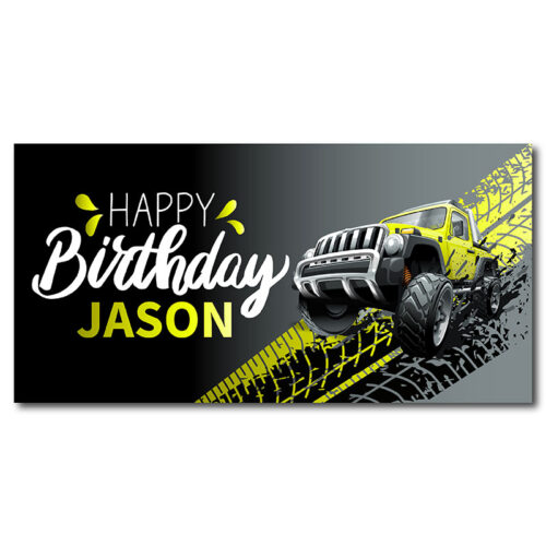 Birthday Banner - Off Road