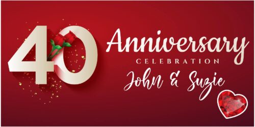 40th anniversary celebrations banner