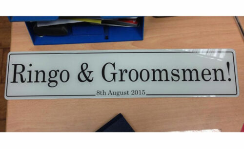 wedding number plates ireland