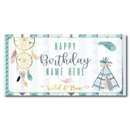 Birthday Banner - Tribal