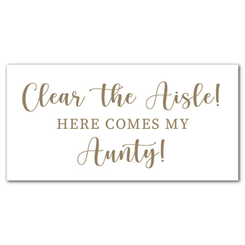 Wedding Sign - White Square