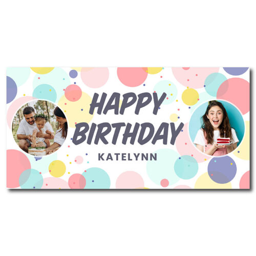 Birthday Banner - Circles