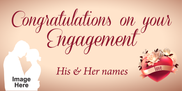 Engagement Banner - Champagne