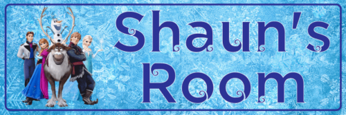 Frozen Blue - Bedroom Door Sign