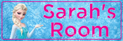 Frozen Elsa - Bedroom Door Sign