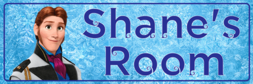 Frozen Hans - Bedroom Door Sign