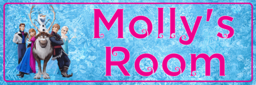 Frozen Pink - Bedroom Door Sign