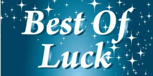Best of Luck Banner - Blue