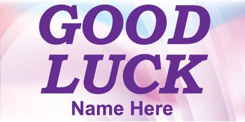 Good Luck Banner - Pink
