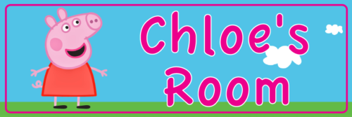 Peppa Pig - Bedroom Door Sign