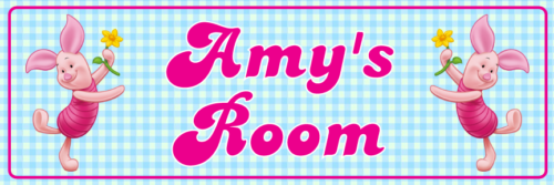 Piglet - Bedroom Door Sign