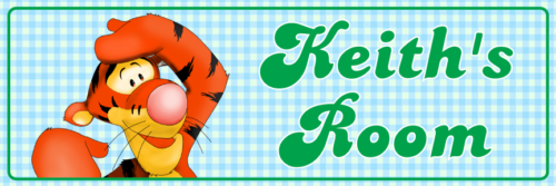 Tigger - Bedroom Door Sign