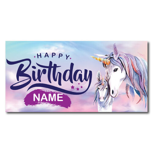 Birthday Banner - Unicorn