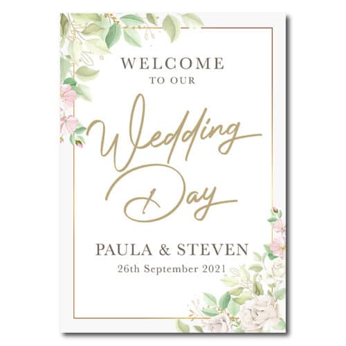 Welcome Sign - Ivory