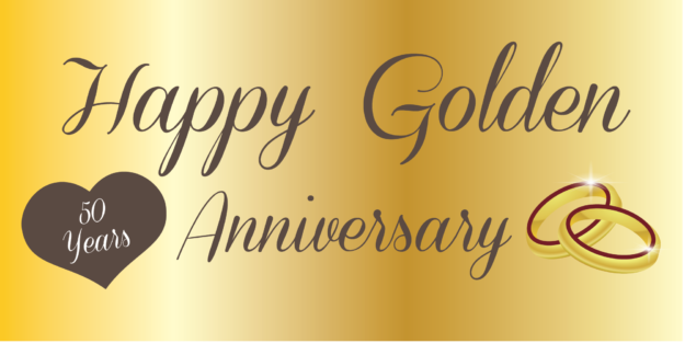 Anniversary Banner - Golden