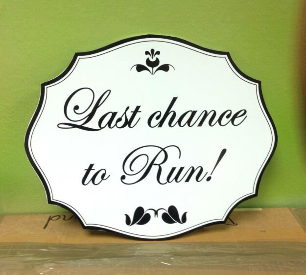 Wedding Sign Rounded