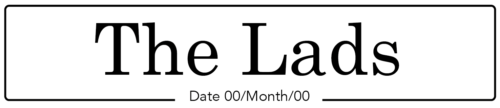 The Lads Number Plate