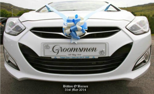 groomsmen wedding number plate