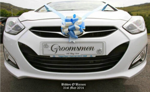 groomsmen wedding number plate
