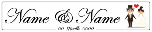 Love Couple - Wedding Number Plate