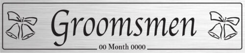 Groomsmen Silver - Wedding Number Plate