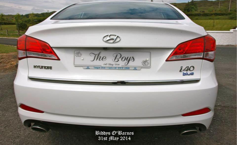 The Boys Bell - Wedding Number Plate - Image 2