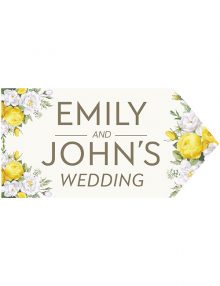 Wedding Road Sign - Summer