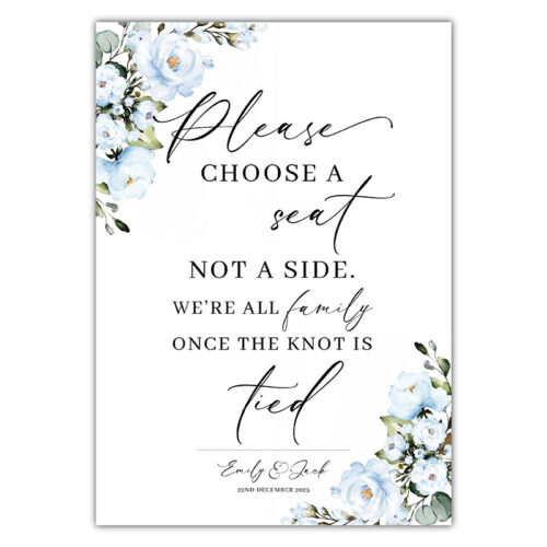 Choose A Seat Sign - Winter