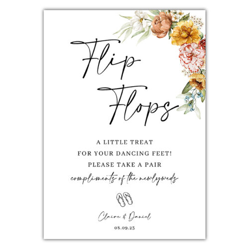 Flip Flop Sign - Colour