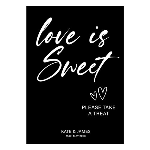 Sweet Treat Sign - Black