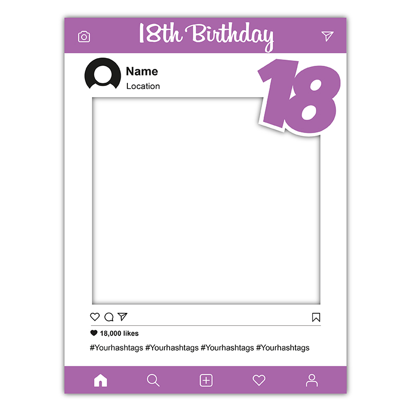 Instagram Frame - 18th Girl
