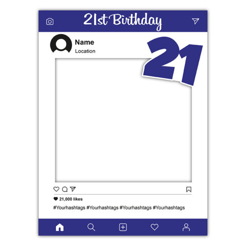 Instagram Frame - 21st Boy