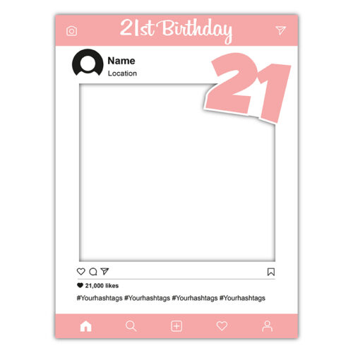 Instagram Frame - 21st Girl