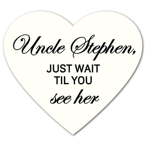 Wedding Sign - Ivory Heart