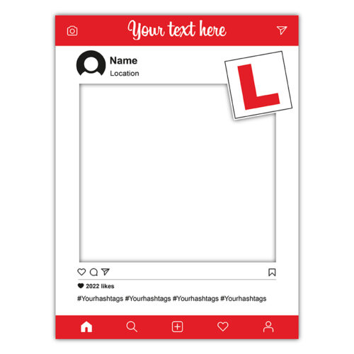 Instagram Frame - Red
