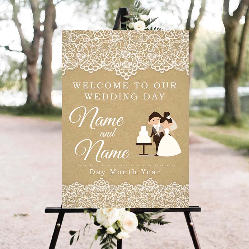 Welcome Sign - Lace - Image 2