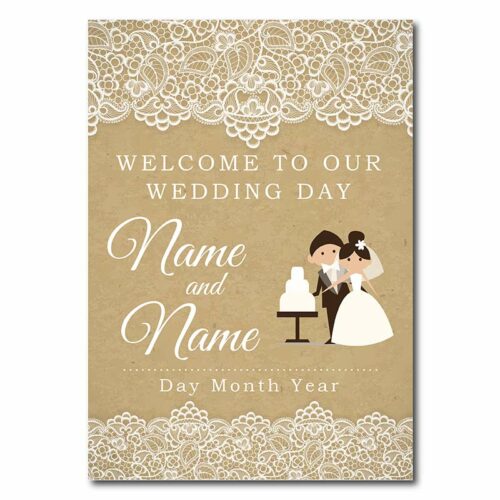 Welcome Sign - Lace