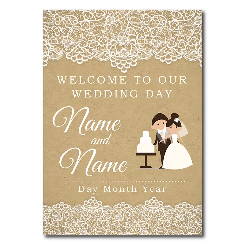 Welcome Sign - Lace
