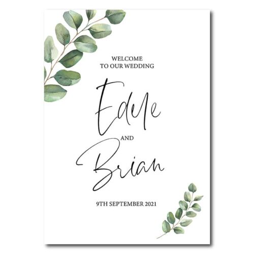 Welcome Sign - Teal Lace
