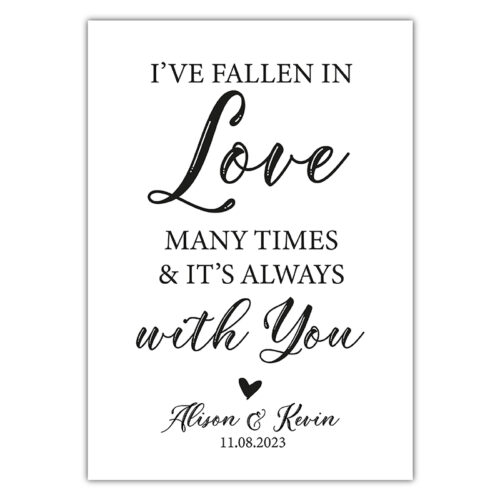 I've Fallen In Love Sign - Ivory