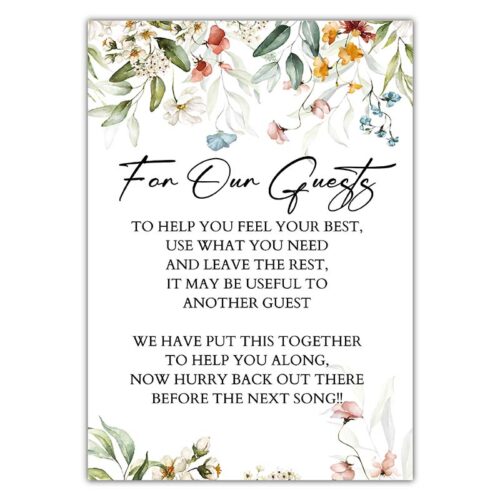 For Our Guests Sign - Black