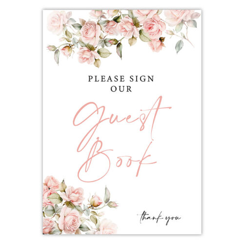 Guestbook Sign - Flowers