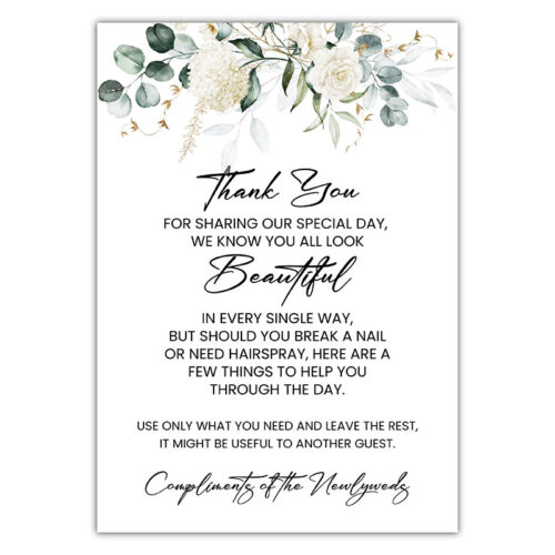 Guests Bathroom Sign - Ivory