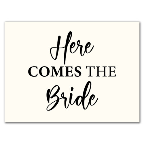 Wedding Sign - Ivory Bubbly