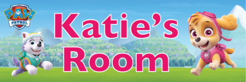 Paw Patrol Skye & Everest - Bedroom Door Sign