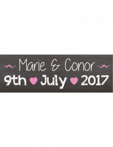 Save The Date Sign - Chalk